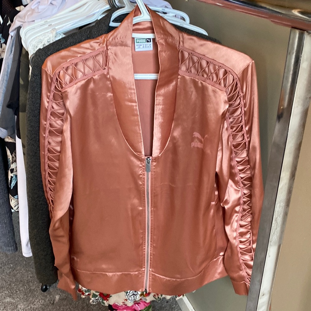 Puma dusty rose sports jacket